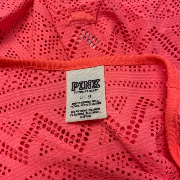 Victoria’s Secret PINK Coral Pink Mesh Swim Coverup - Picture 5 of 5